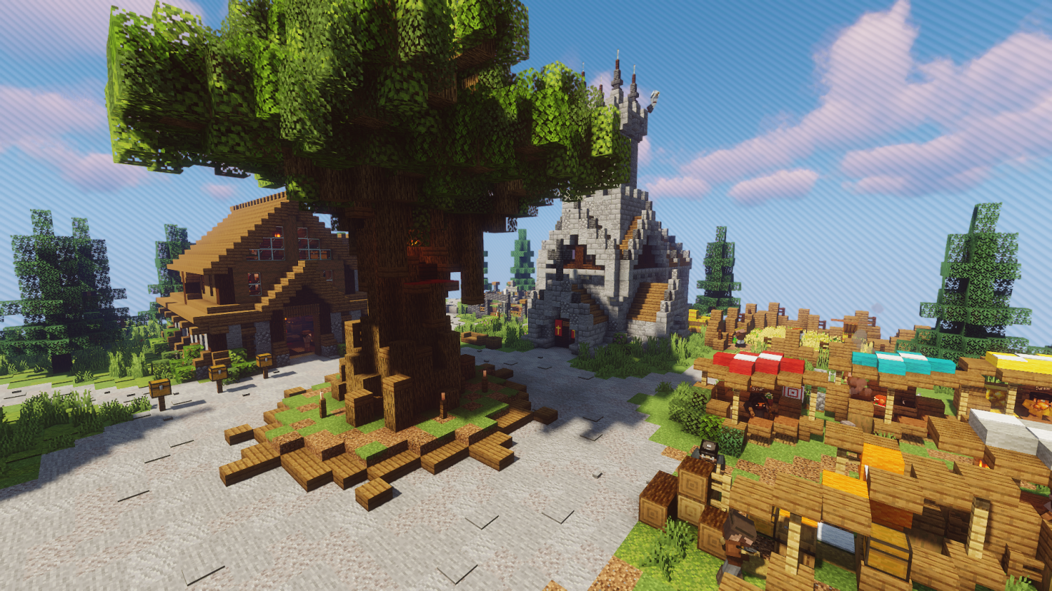 Spawn | Square | Premium on Polymart - Minecraft Builds